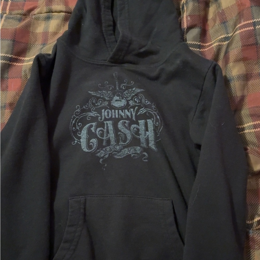 Black Johnny Cash Hoodie